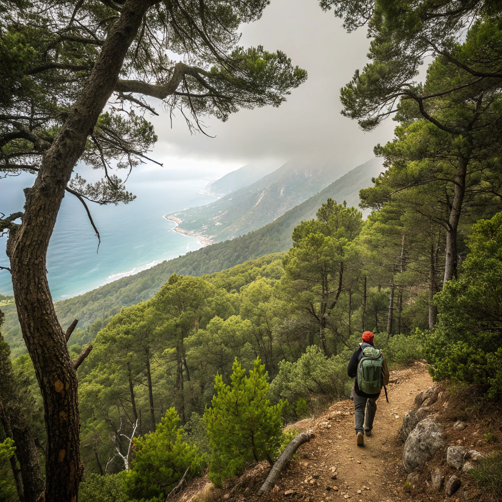 Wandeling in het Llogara National Park