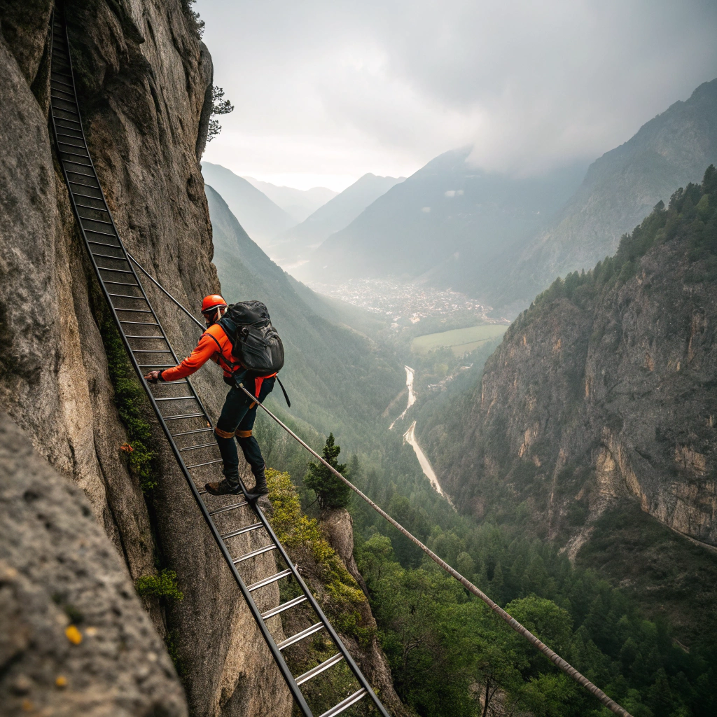 Klettersteig im Canal del Grau