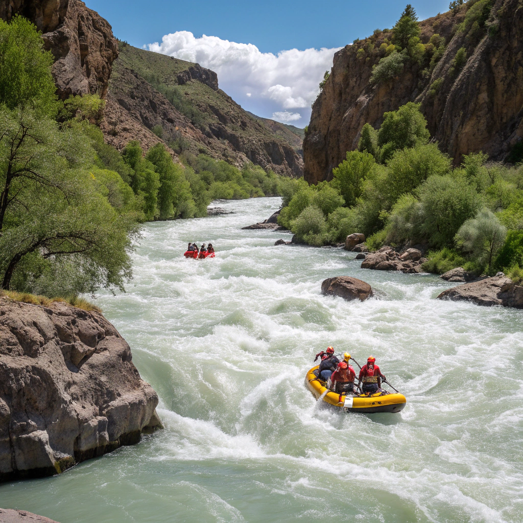 Rafting auf dem Río Mendoza