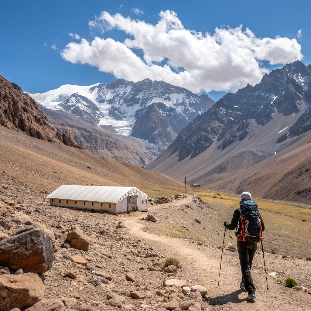 Wanderung zum Aconcagua Basislager