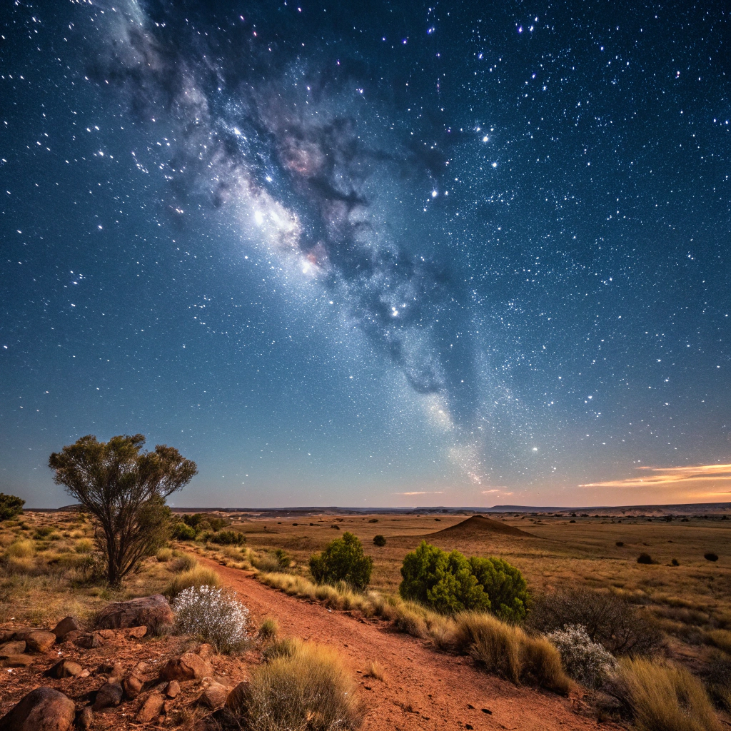Observation des étoiles dans l'Outback