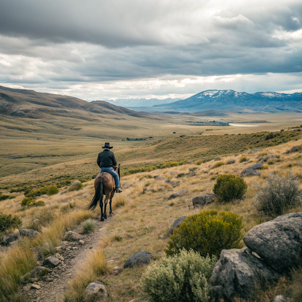 Reiten durch die patagonische Steppe