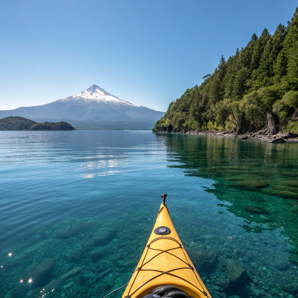 Kajakfahrt auf dem Llanquihue See