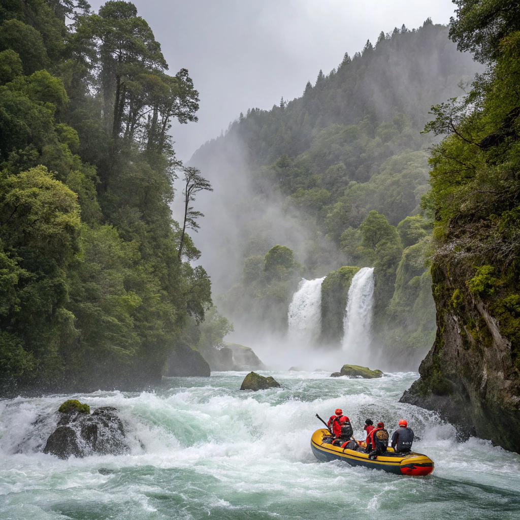 Rafting auf dem Río Petrohué