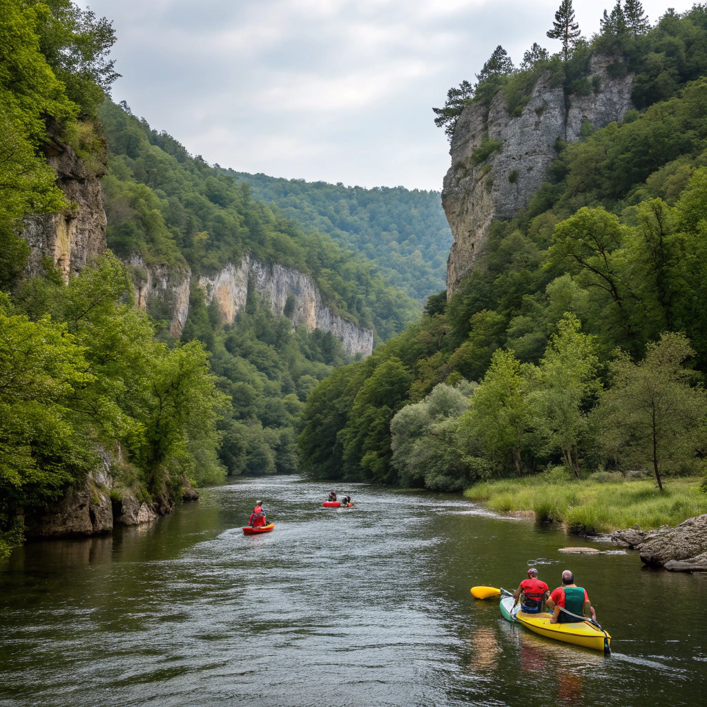 Kanutour auf dem Allier