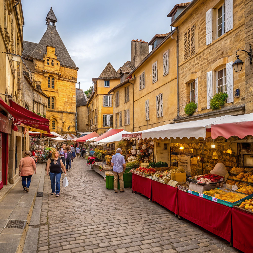 Marktbesuch in Sarlat