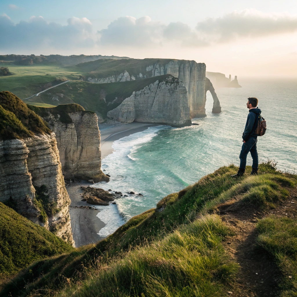 Wanderung auf den Klippen von Étretat