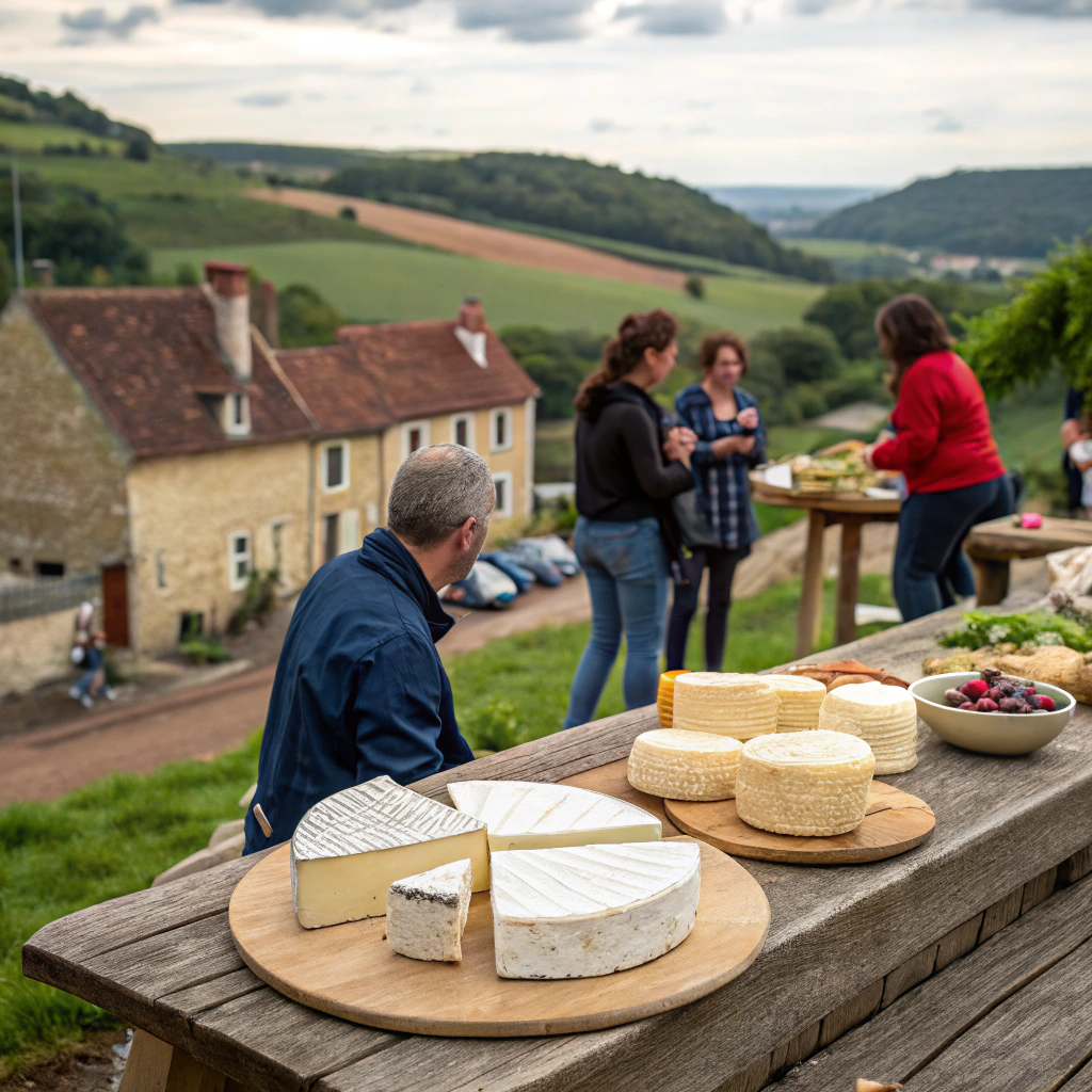 Käseverkostung in Camembert