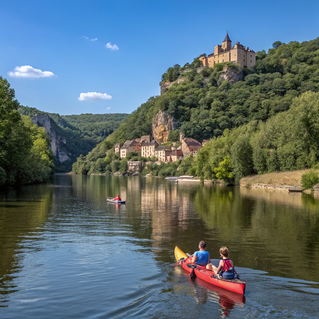 Kajaksejlads på Dordogne