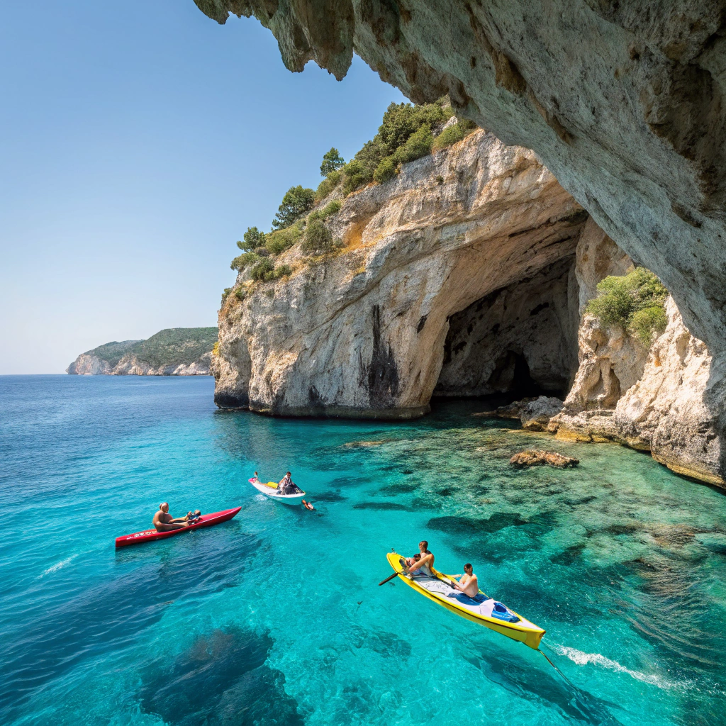 Kajaktour zur Blauen Grotte (Zakynthos)