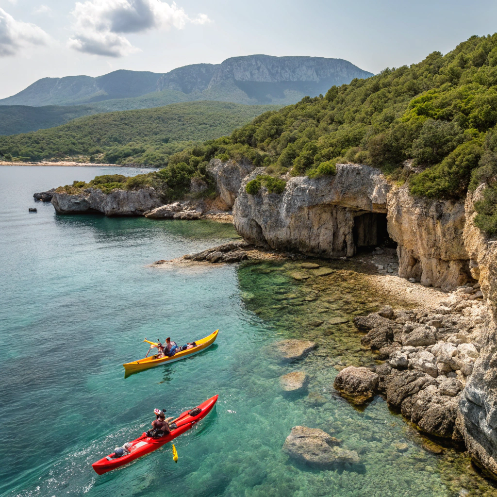 Kajaktour in der Navarino-Bucht