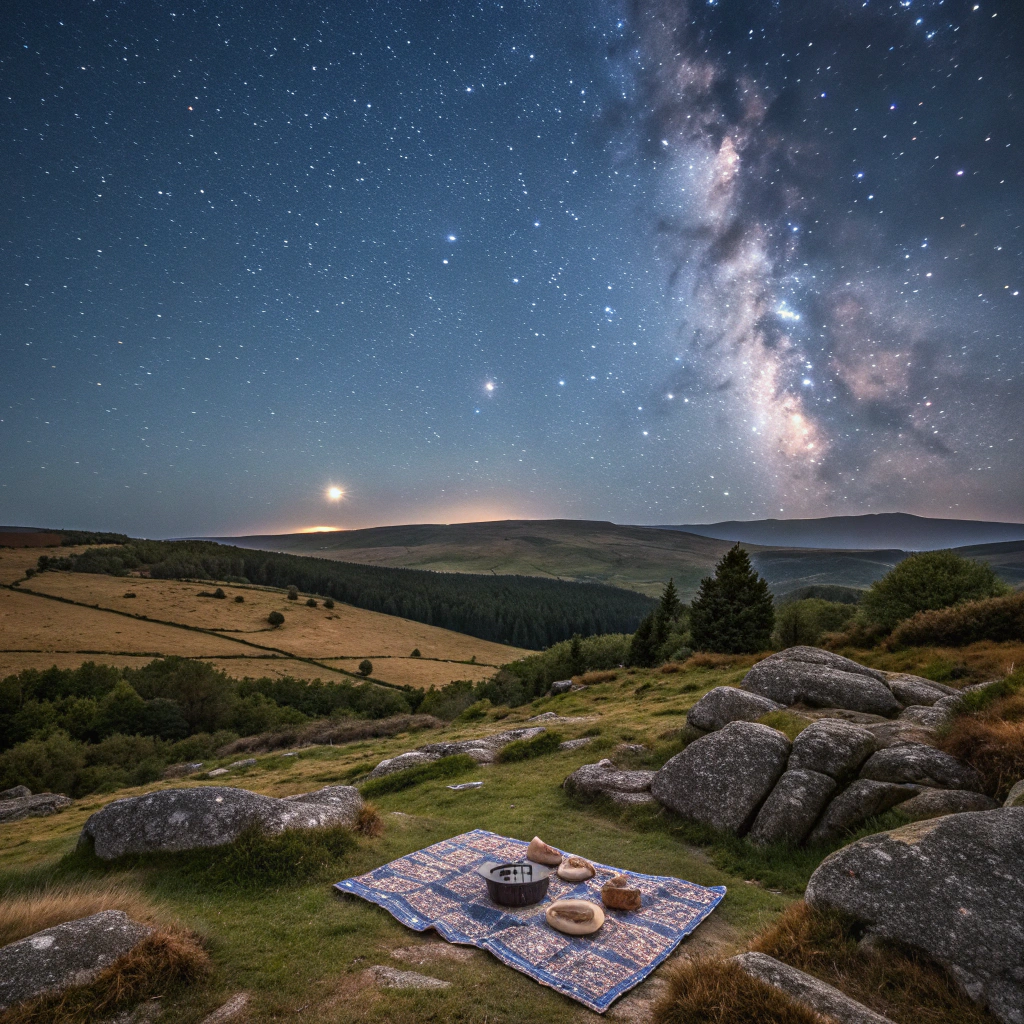 Sternenbeobachtung im Dartmoor Nationalpark
