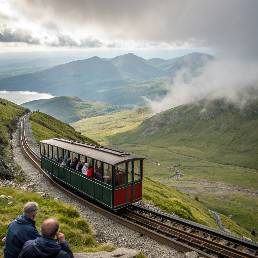 Mit der Snowdon Mountain Railway auf den Gipfel