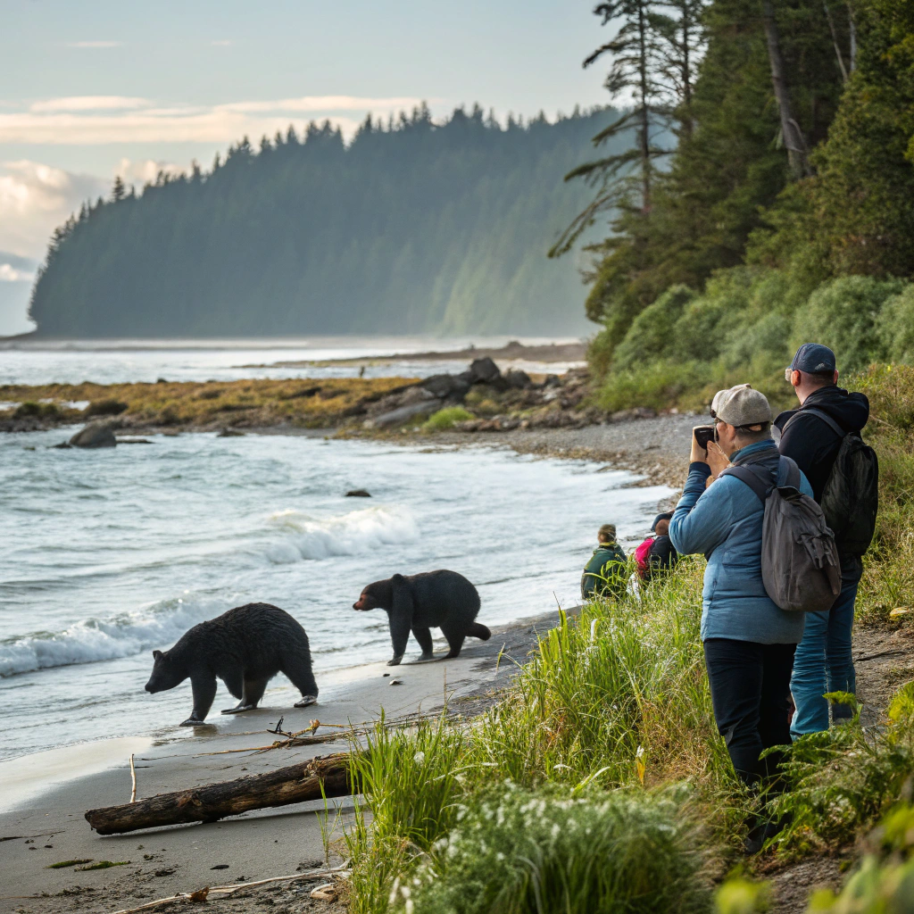Bärenbeobachtung in Tofino