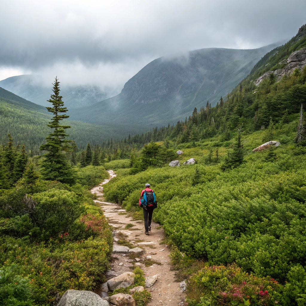 Wandern im Parc national de la Gaspésie