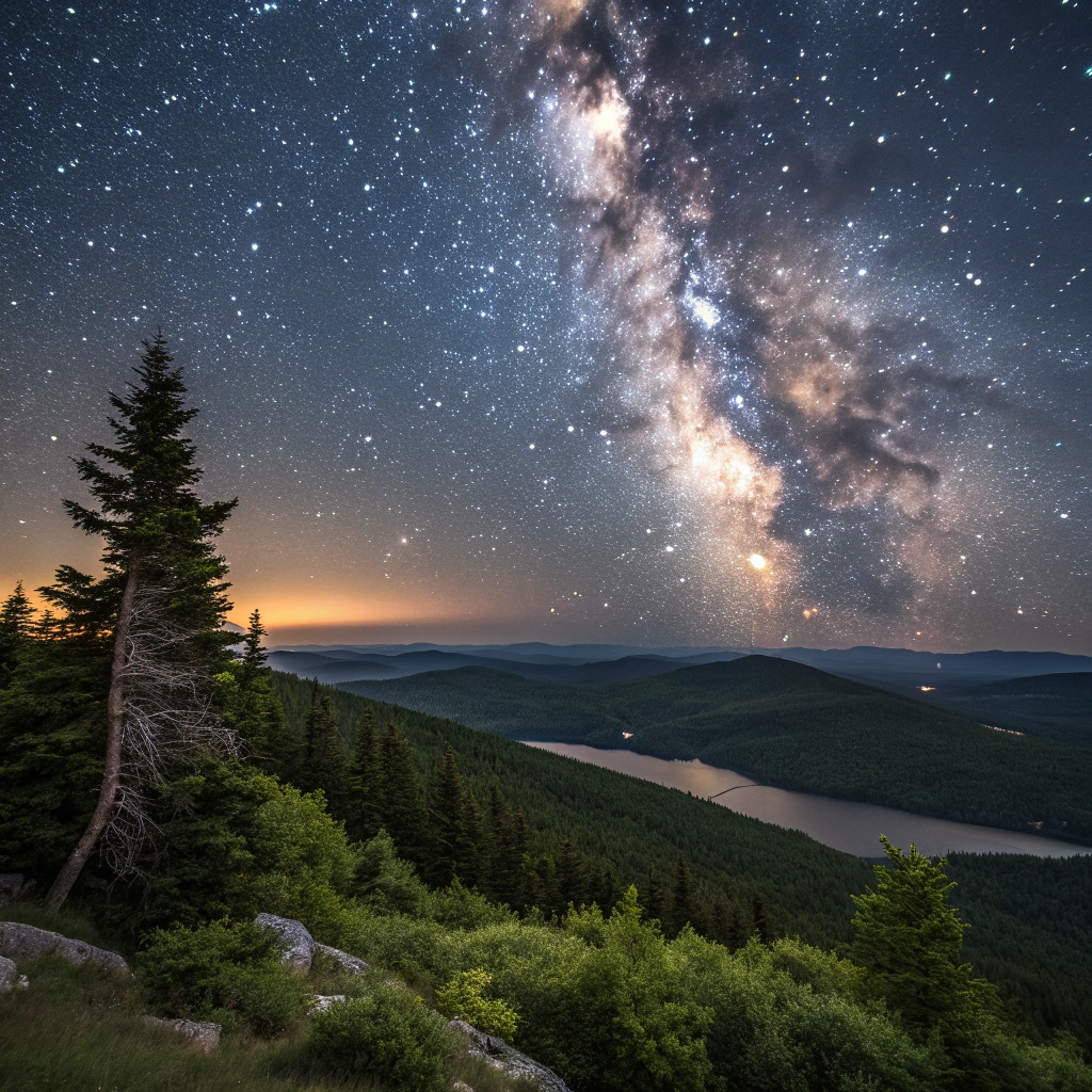 Sternenbeobachtung im Mont-Mégantic National Park