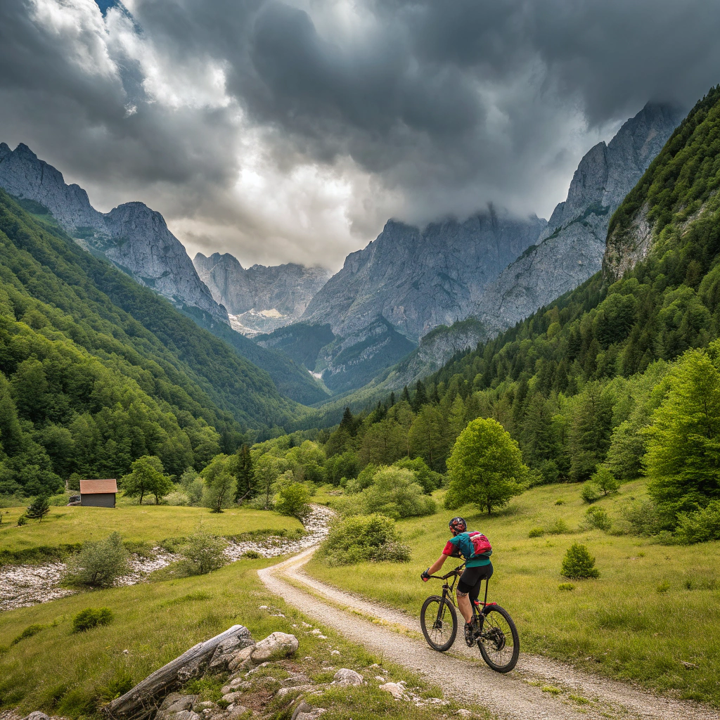 Radtour durch das Valbona-Tal