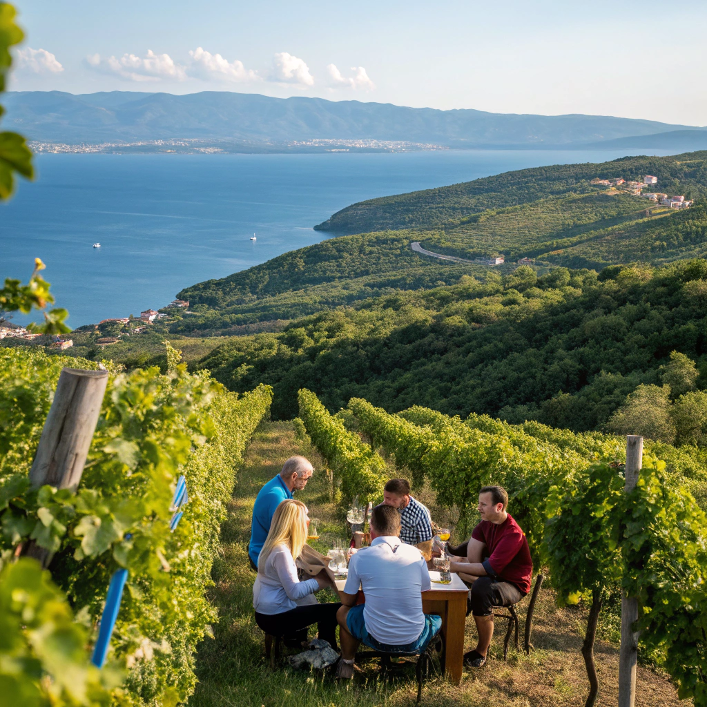 Degustacja wina w Vrbniku (wyspa Krk)