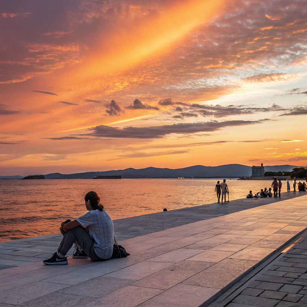 Sonnenuntergang in Zadar erleben