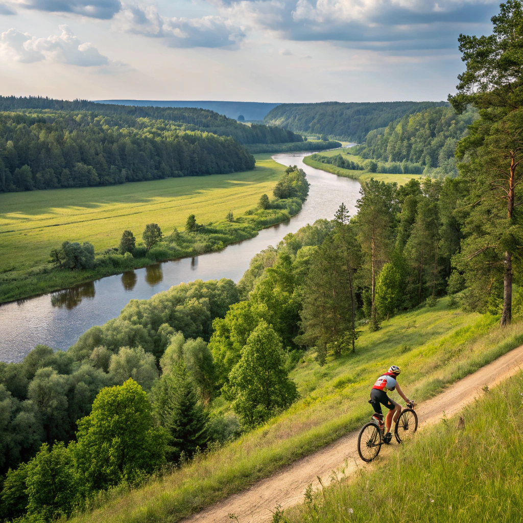 Fahrradtour entlang des Gauja-Ufers 🚴