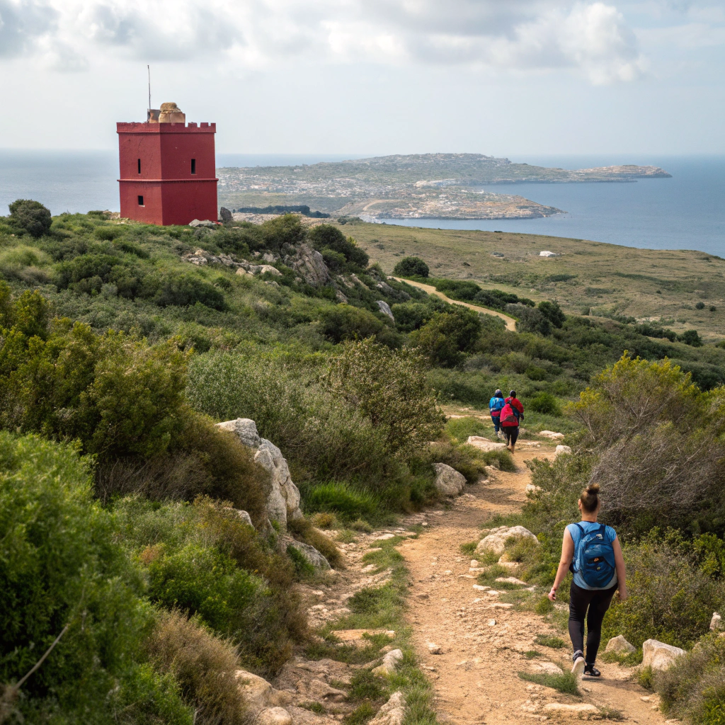 Wanderung zum Red Tower