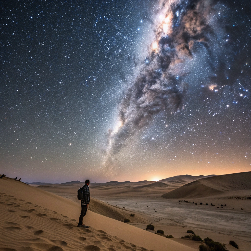 Osservazione delle stelle nel Namib