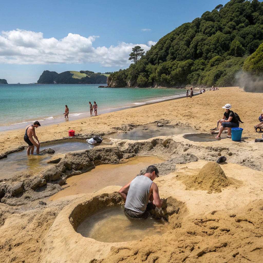 Entspannung am Hot Water Beach