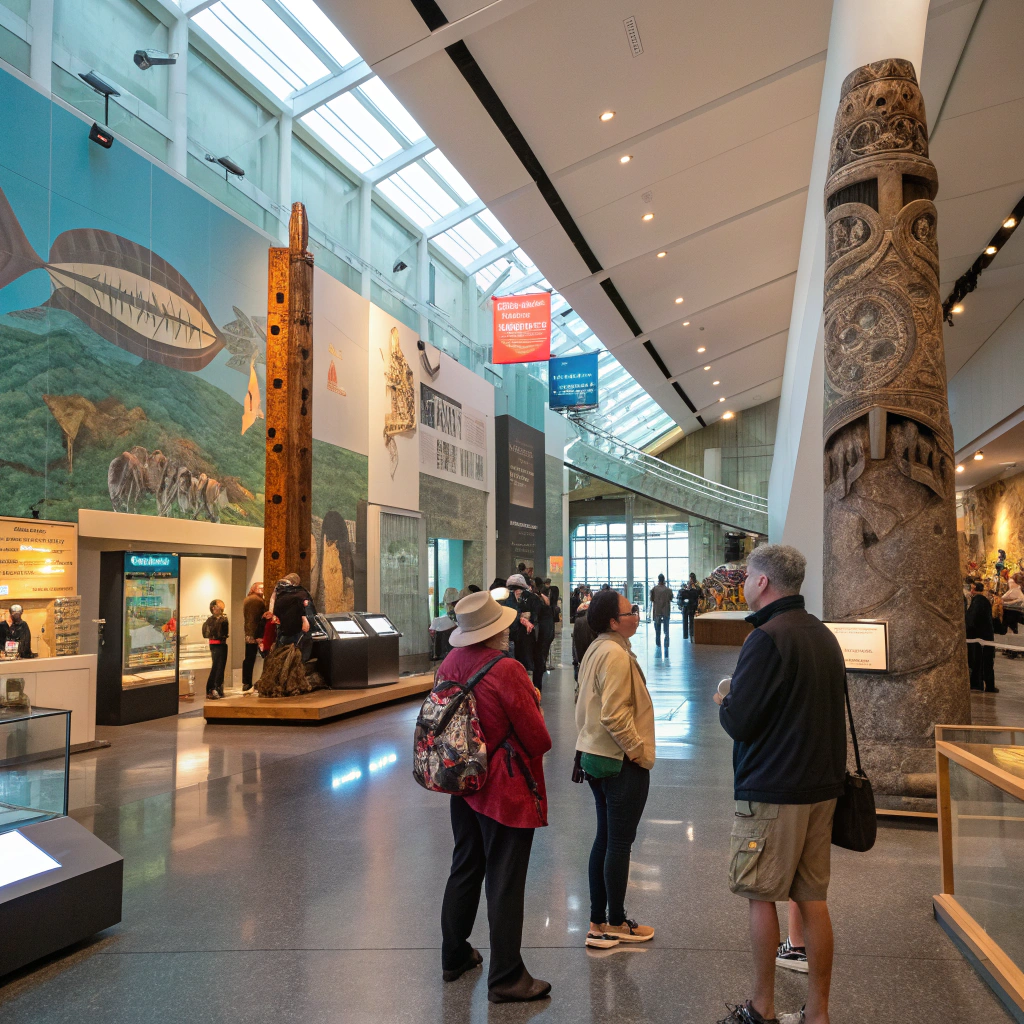 Bezoek aan het Te Papa Tongarewa-museum in Wellington