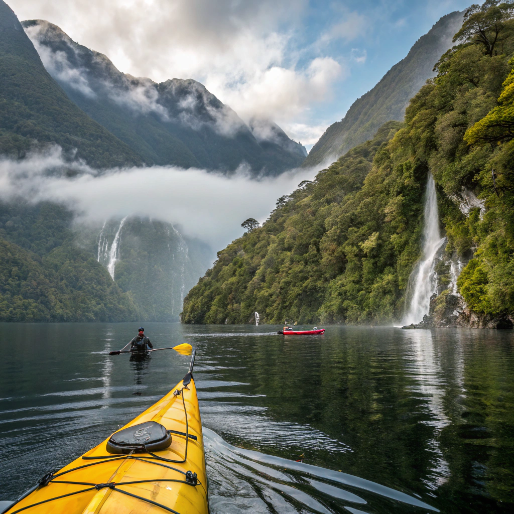 Kajakfahren im Doubtful Sound