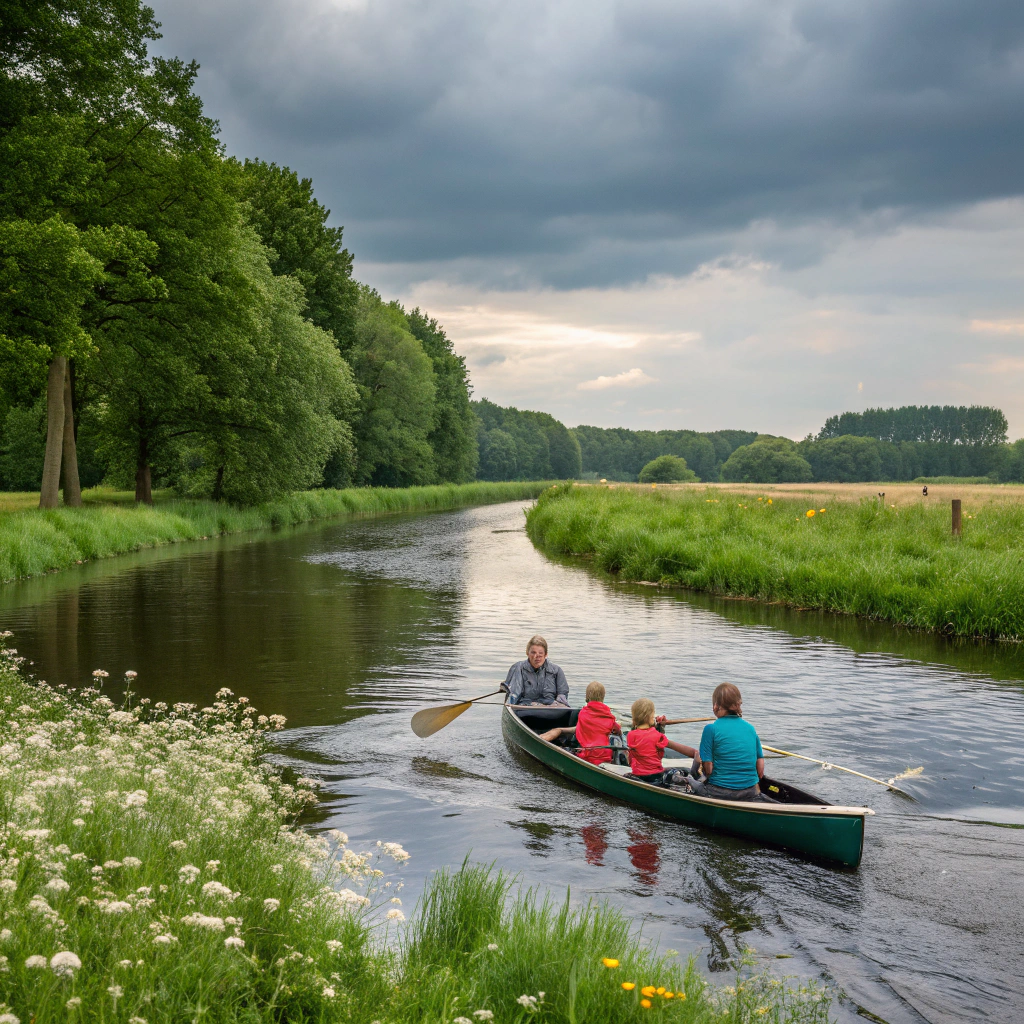 Kanoën op de Linge