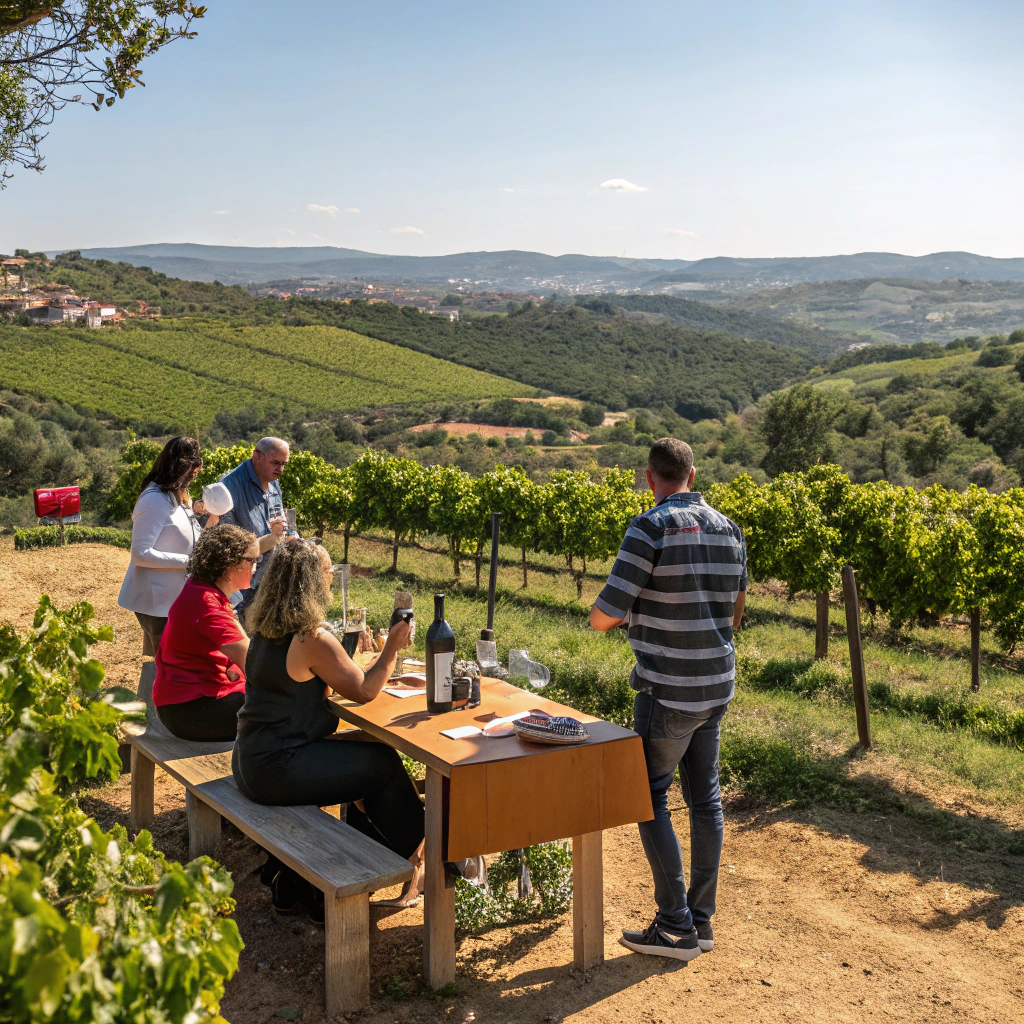 Weinprobe auf einem Weingut