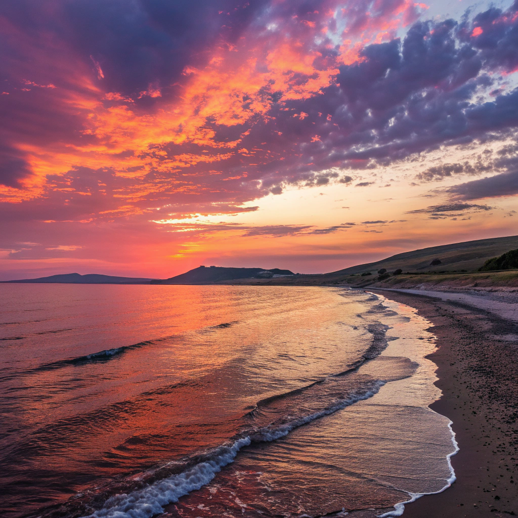Sonnenuntergang am Schwarzen Meer