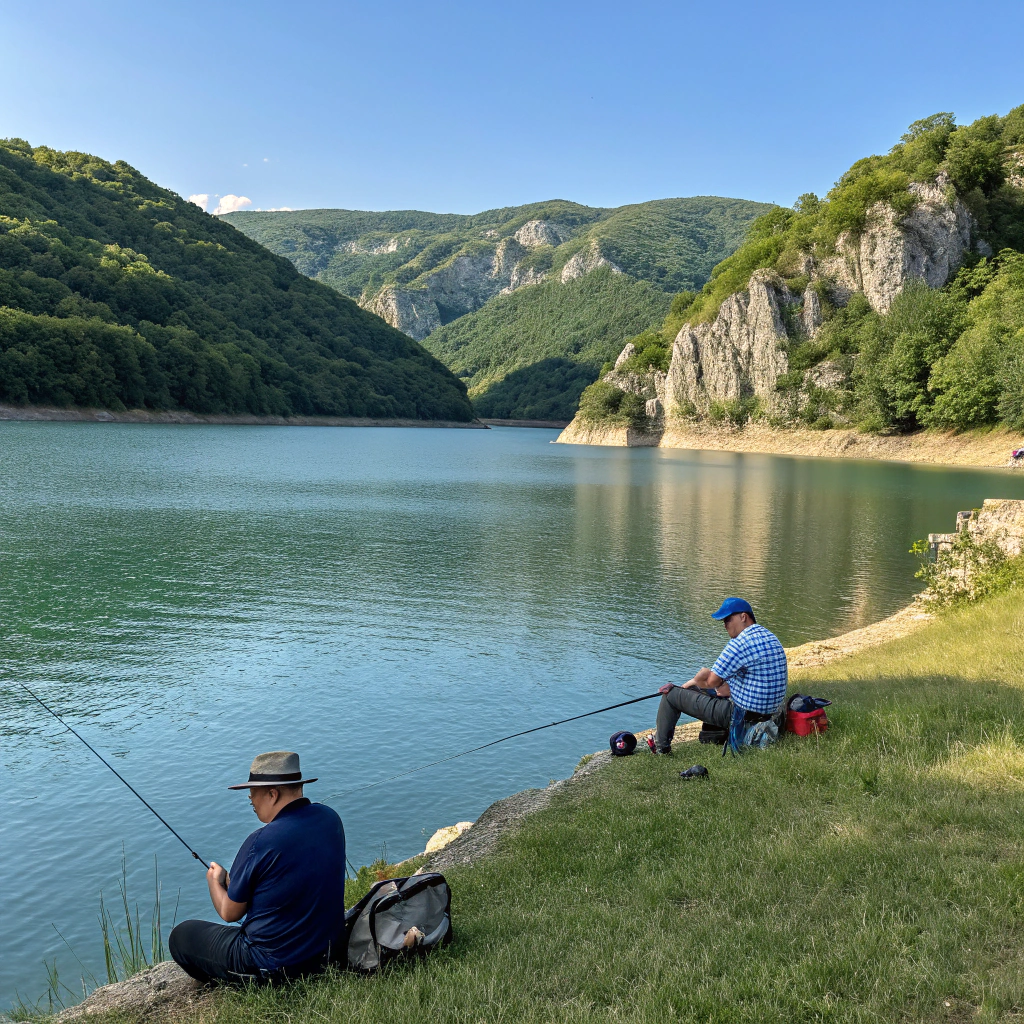 Angeln im Uvac-See