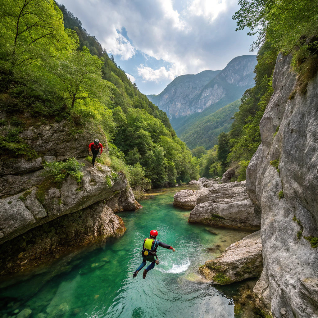 Canyoning w kanionie Sušec