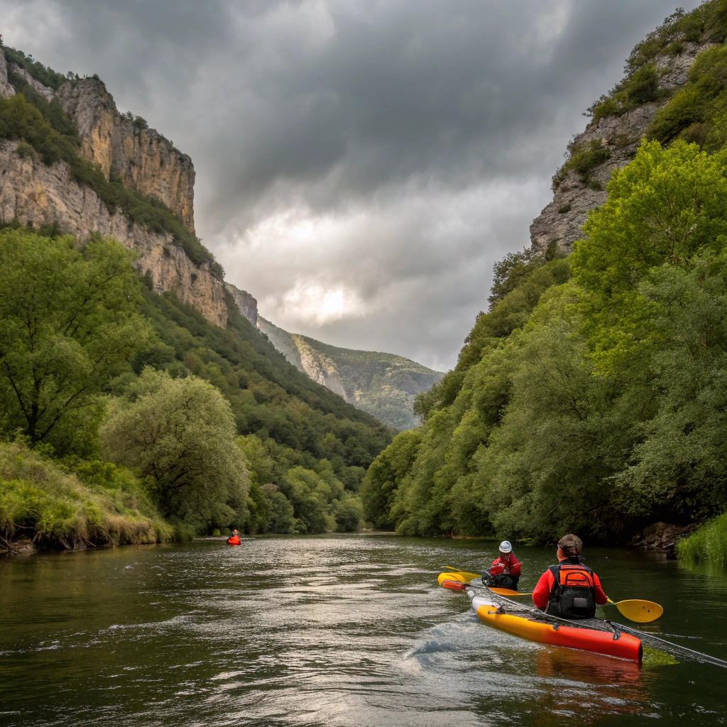 Descente de la Sella en kayak