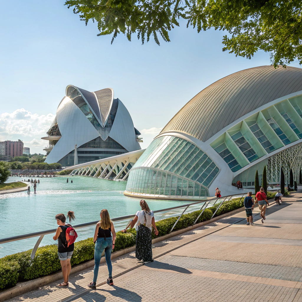 Visite de la Cité des Arts et des Sciences