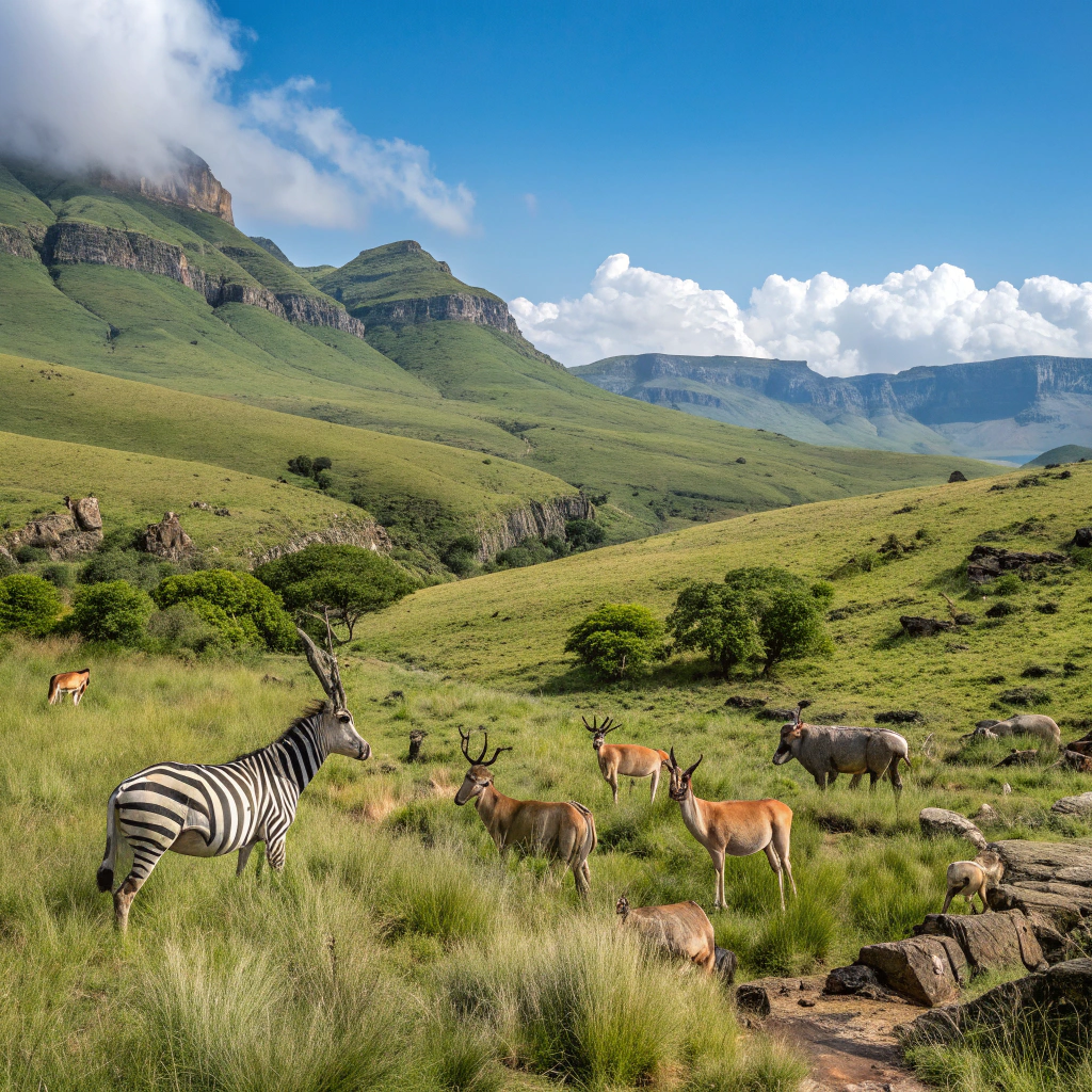 Tierbeobachtung im Royal Natal National Park