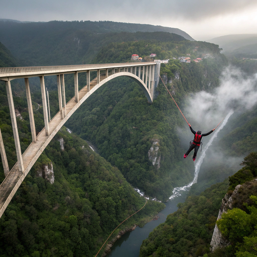 Bungee-Sprung von der Bloukrans Bridge
