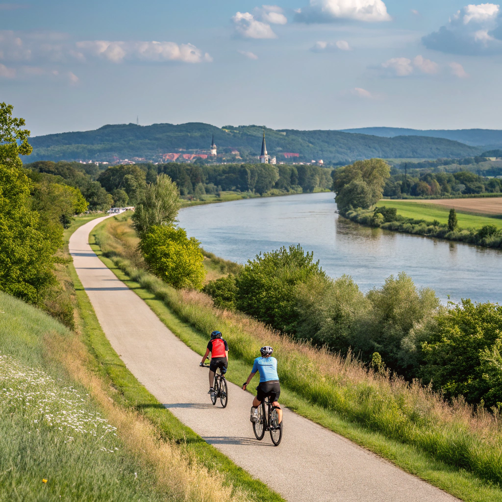 Fahrradtour entlang der Elbe