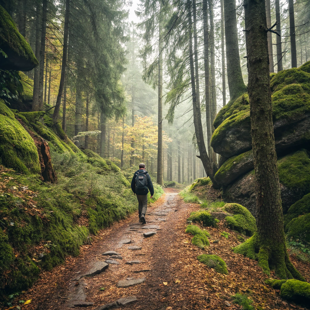 Hiking through the Bohemian Forest