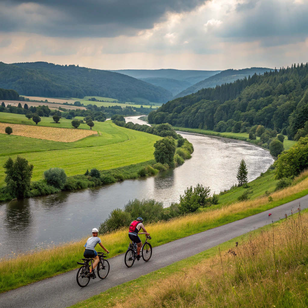 Cycling tour along the Vltava