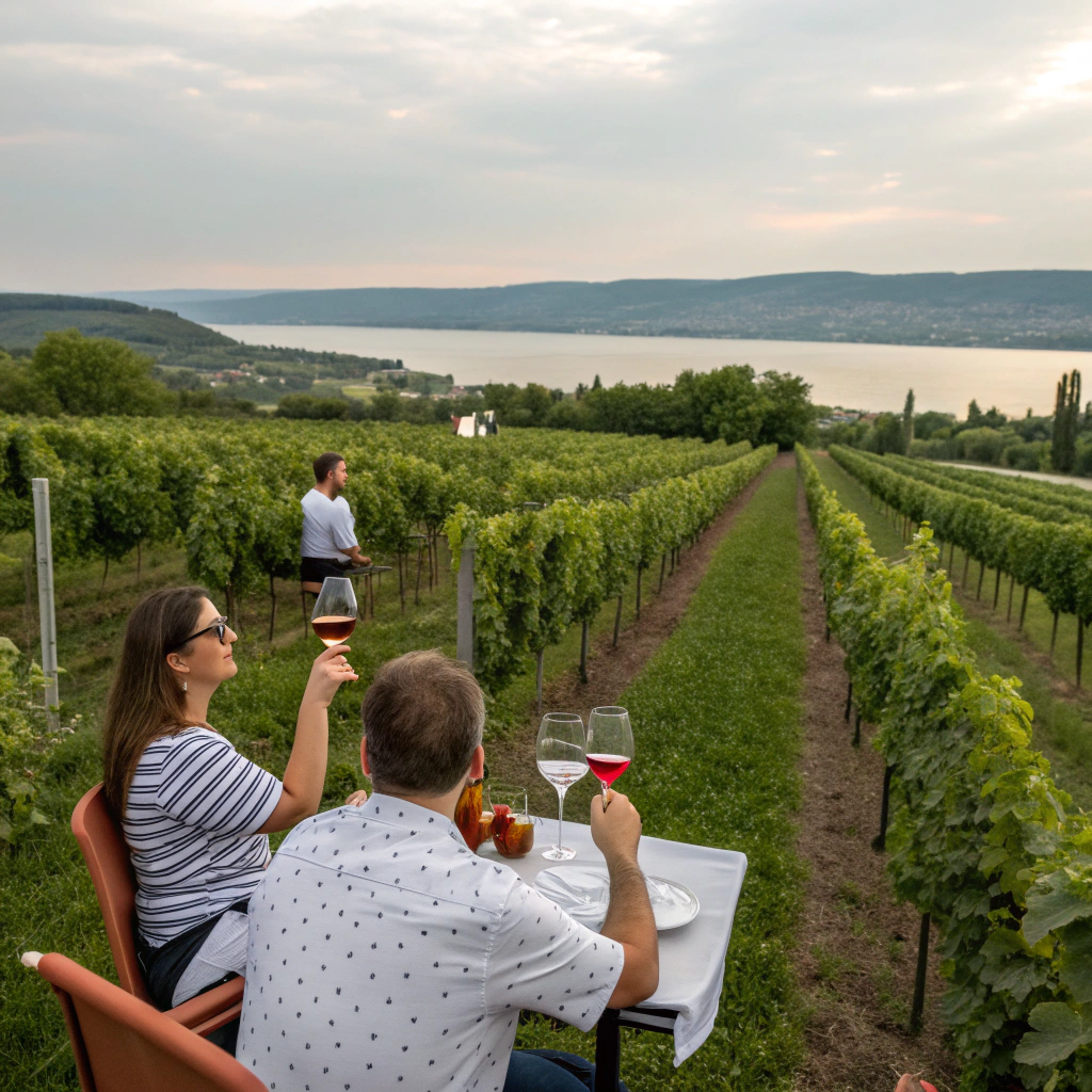 Weinprobe in Csopak