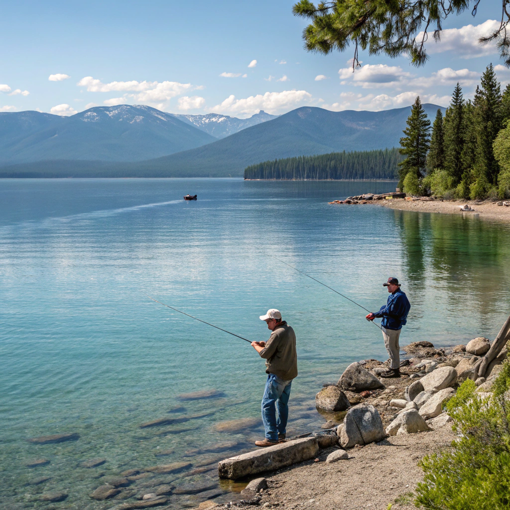Angeln am Flathead Lake