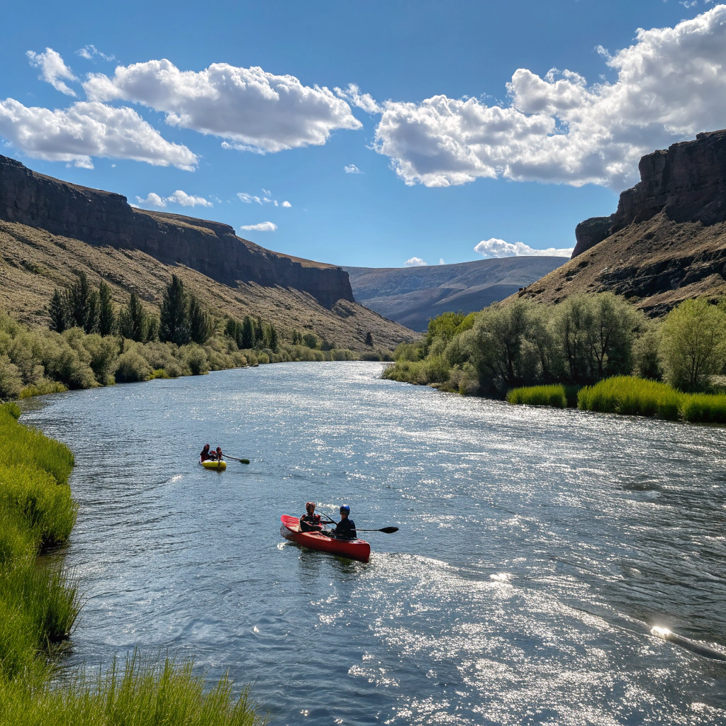 Kajak-Tour auf dem Deschutes River