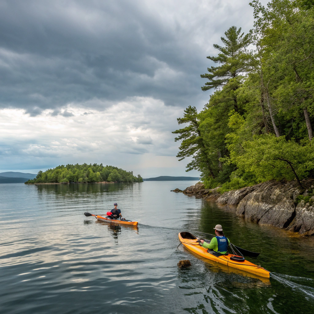 Kajaktour auf dem Lake Champlain