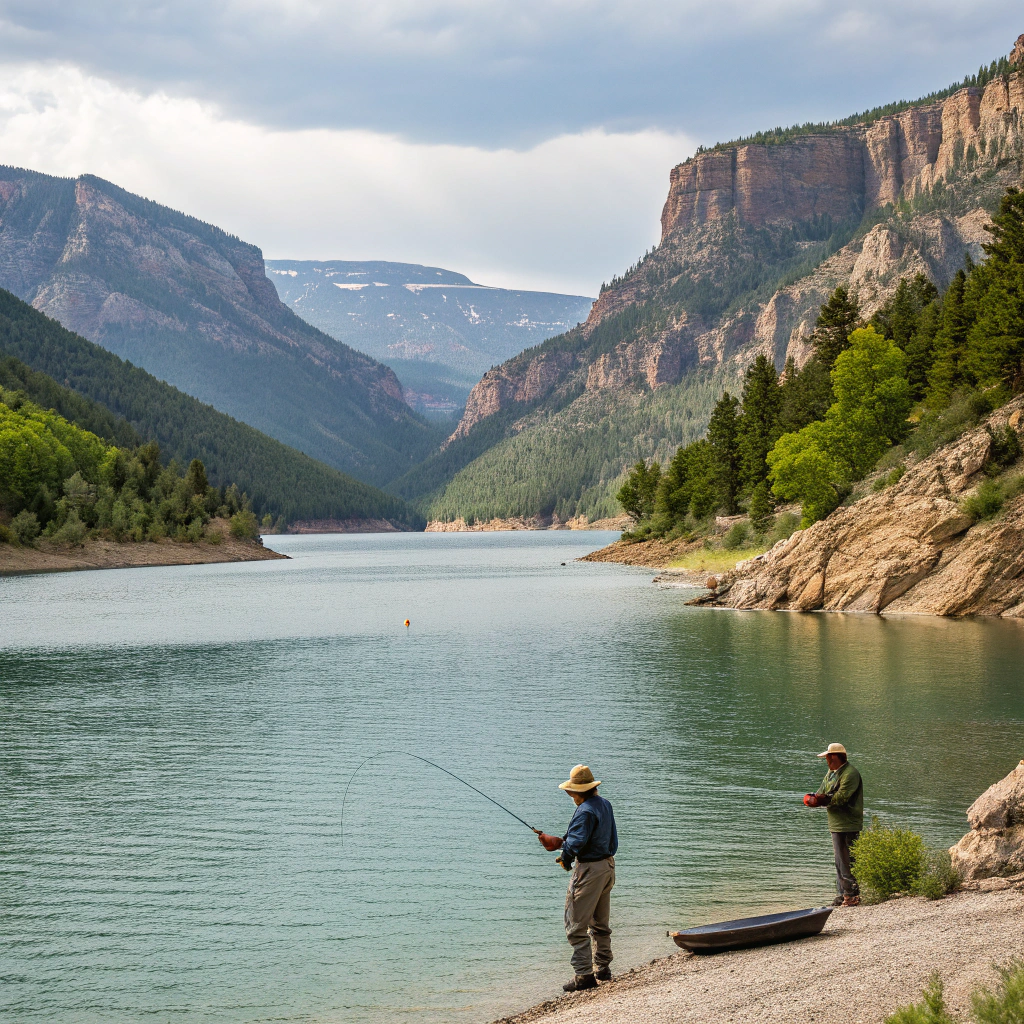 Angeln am Flaming Gorge Reservoir