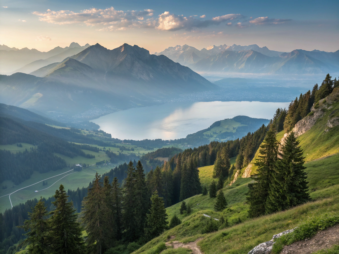 Panoramic View from the Nebelhorn