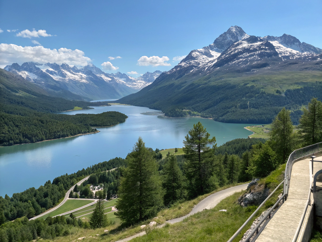 Muottas Muragl Viewpoint