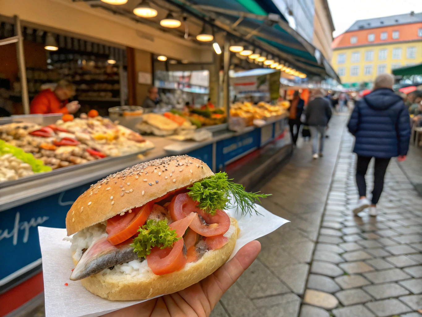 Fish Roll at the Fish Market