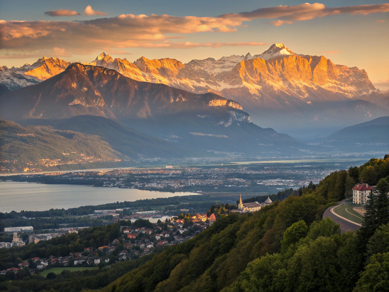 Panoramic View from Mont Salève